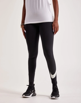 Nike Classics Essential Swoosh Leggings Leather - material fashion Suede - finished fashion