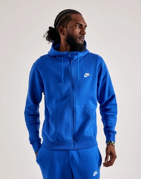 Nike Club Fleece Full-Zip Hoodie Denim - based fashion Outerwear options