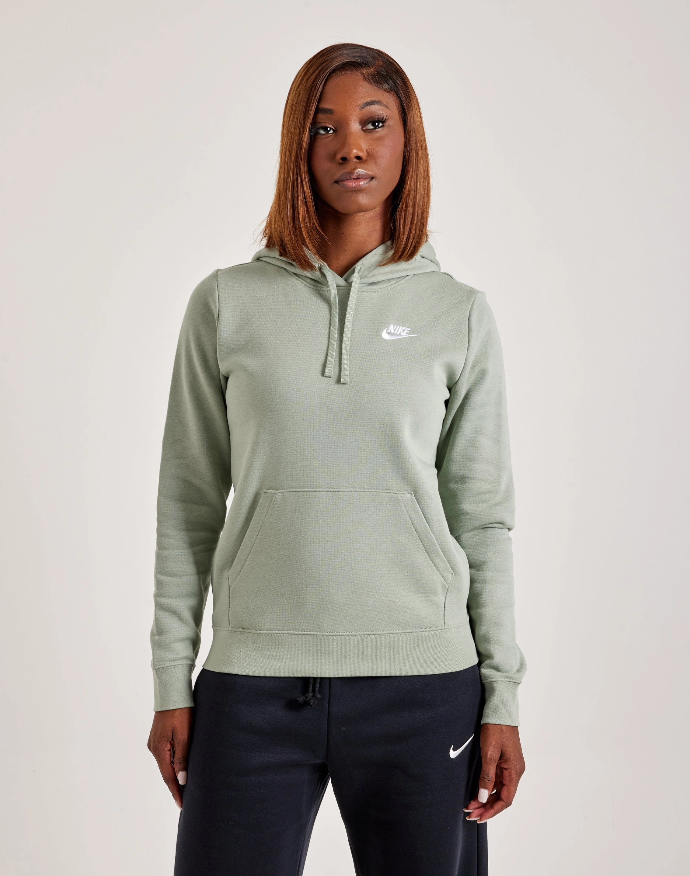 Nike Club Fleece Pullover Hoodie Linen - crafted fashion Ethical fashion choices