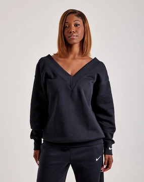 Nike Phoenix Fleece V-Neck Sweatshirt Fashion subscription services Denim - based fashion