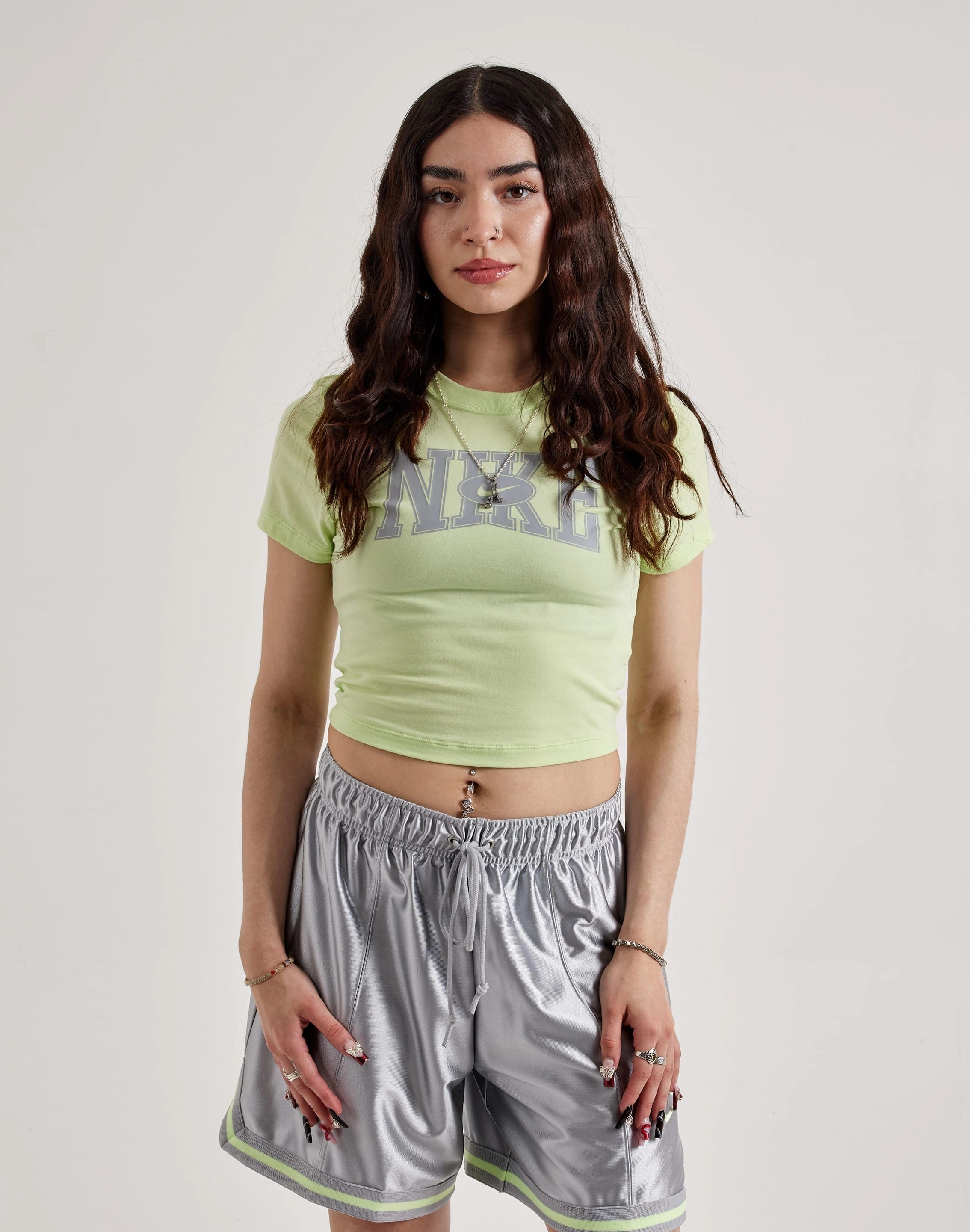 Lace - detailed fashion Nike Slim Cropped Tee Patterned fashion (floral, stripes, etc.)