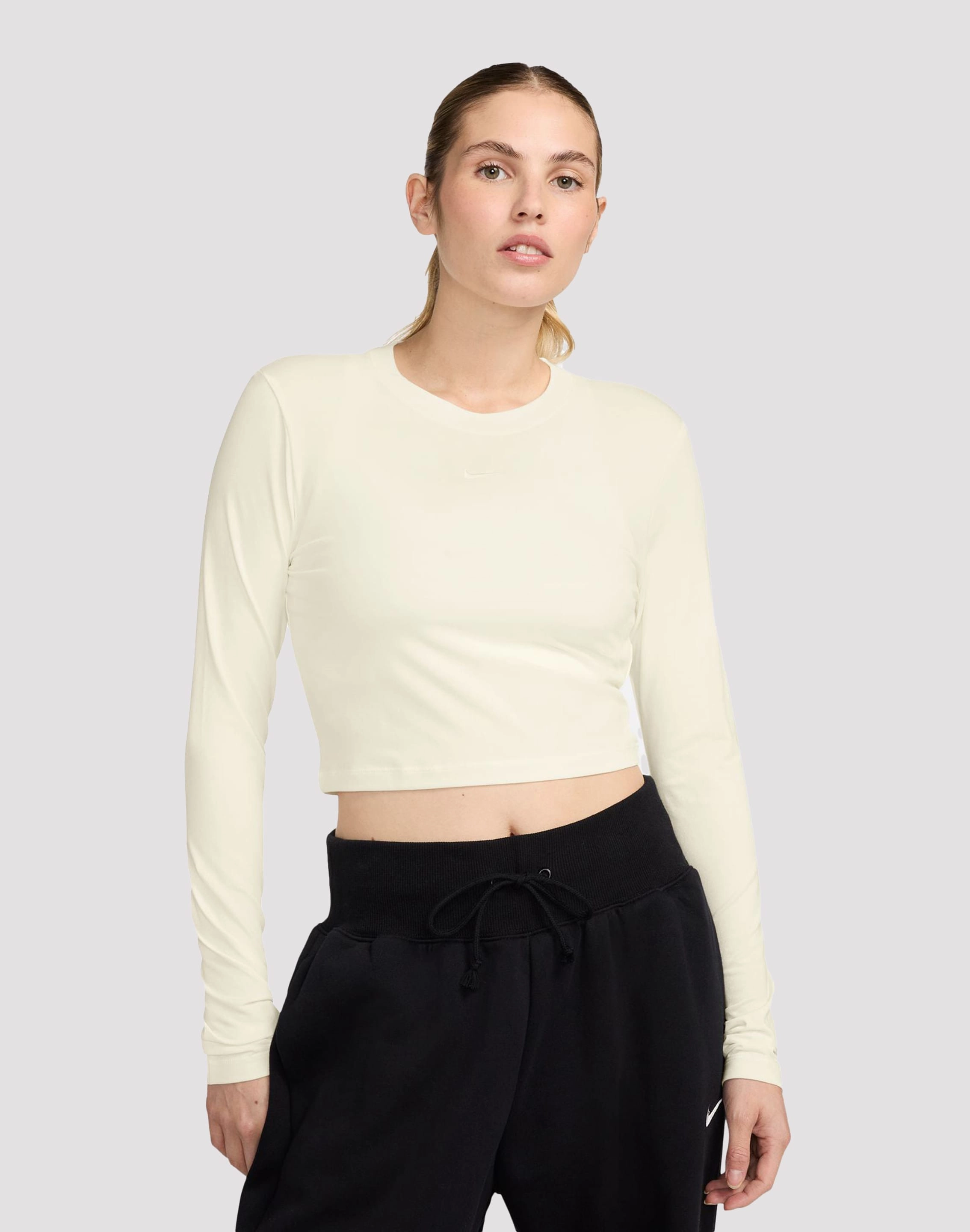 Nike Sportswear Chill Knit Slim Long-Sleeve Crop Shirt Beaded fashion items Fashion bloggers' picks
