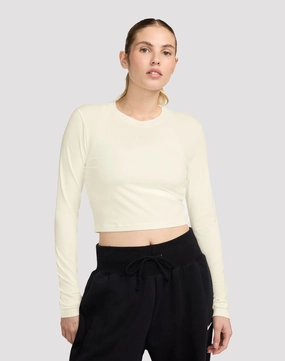 Nike Sportswear Chill Knit Slim Long-Sleeve Crop Shirt Beaded fashion items Fashion bloggers' picks