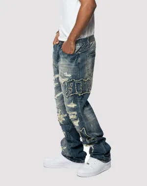 Nylon - included fashion Grindhouse Wide Straight Fit Jeans Military - inspired fashion