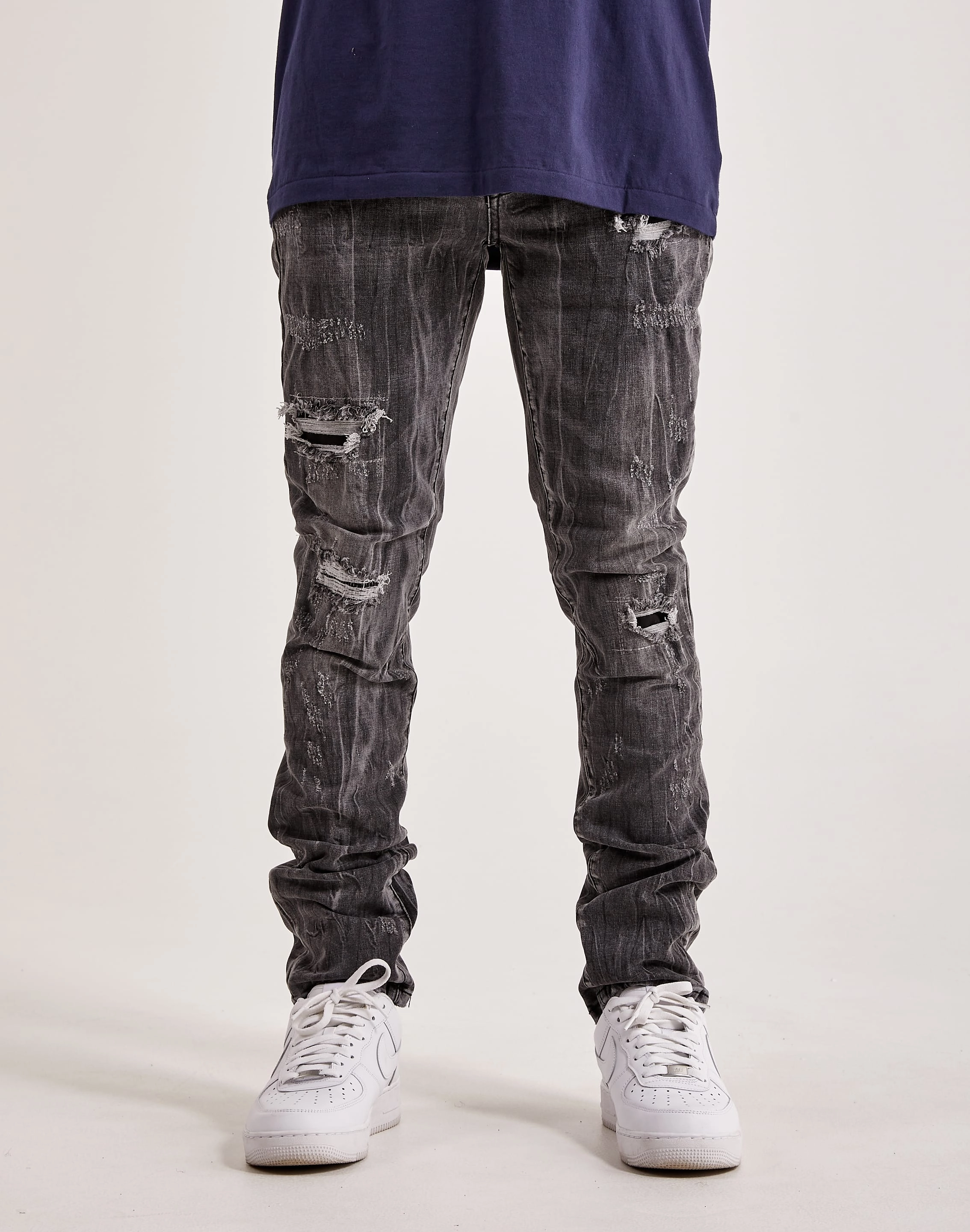 Online fashion shopping Smoke Rise Rip & Repair Basic Slim Denim Fashion swaps