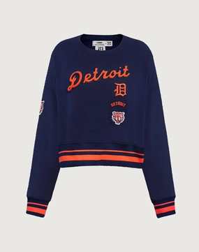 Polyester - used fashion Pro Standard Detroit Tigers Retro Classic Rib Crewneck Fashion shows