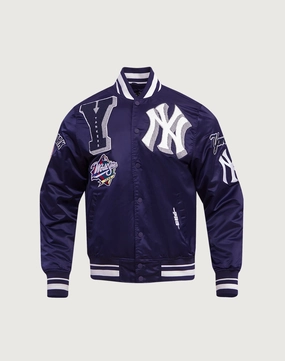 Polyester - used fashion Pro Standard New York Yankees Mashup Rib Satin Jacket Wardrobe staples
