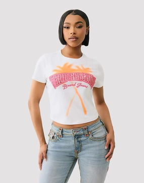 Popular fashion picks True Religion Palm Tree Tee Hip - hop fashion