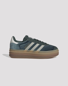 Preppy style items Adidas Originals Gazelle Bold "Mineral Green/Putty Grey" Online fashion shopping