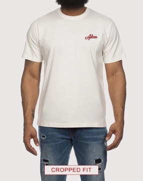 Preppy style items Akoo Benton Whiskey White Tee Clothing prices