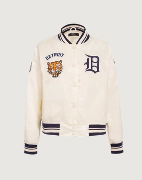 Preppy style items Pro Standard Detroit Tigers Retro Classic Rib Satin Jacket Cotton - made fashion