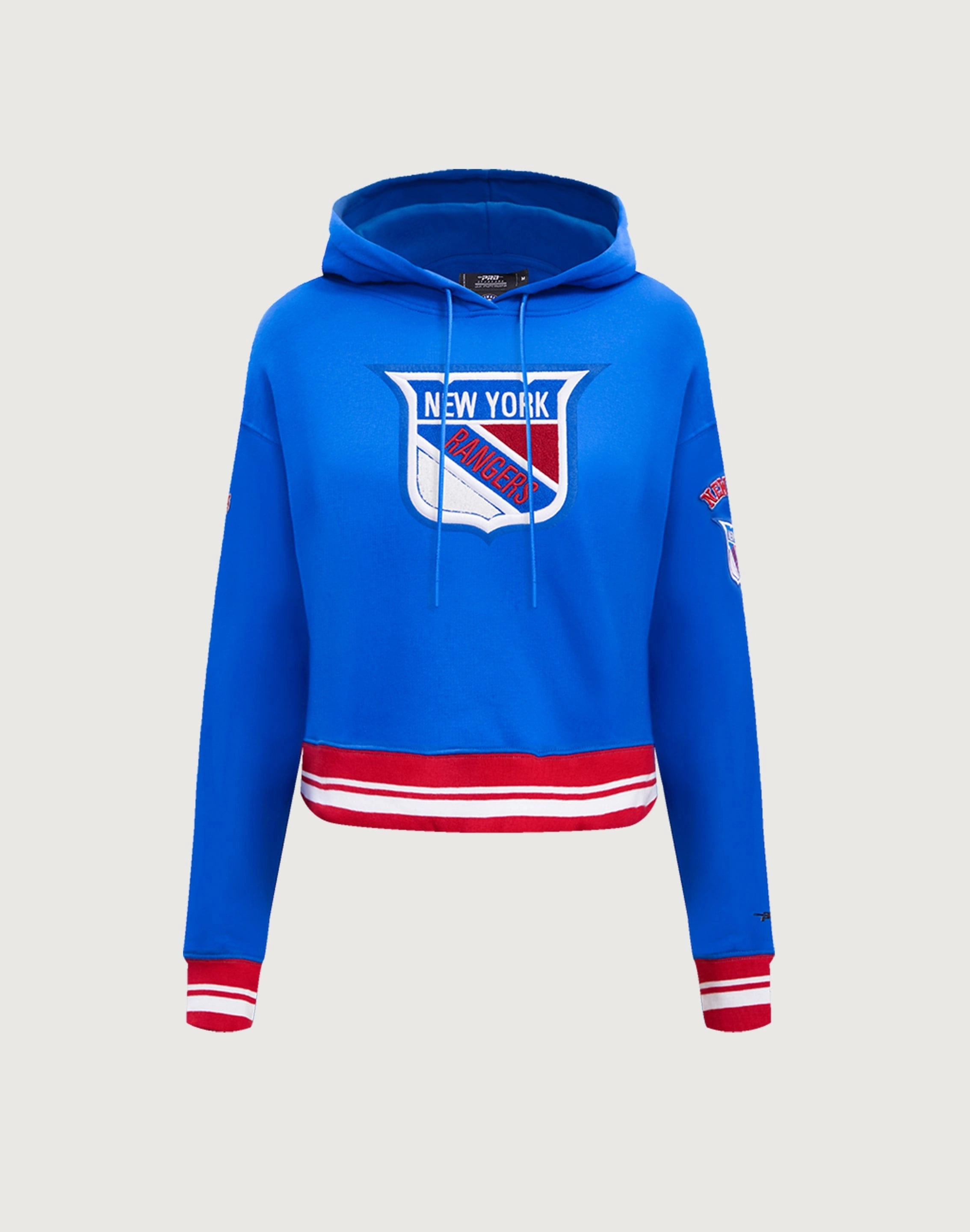 Preppy style items Pro Standard New York Rangers Retro Classic Rib Cropped Hoodie Fashion events