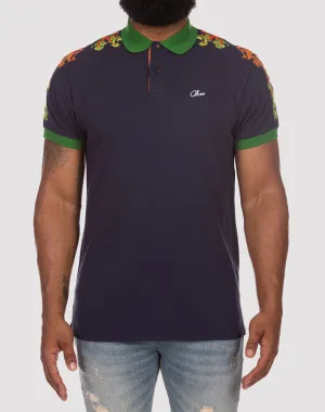 Printed fashion Akoo Greenery Blue Polo Smart fashion (wearables)