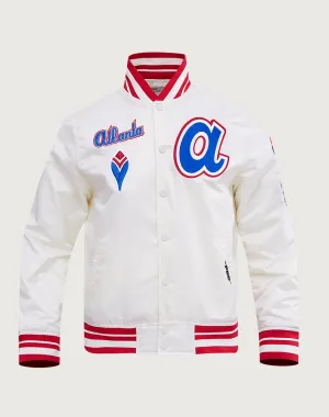 Pro Standard Atlanta Braves Retro Classic Rib Satin Jacket Denim - based fashion Fashion boutiques