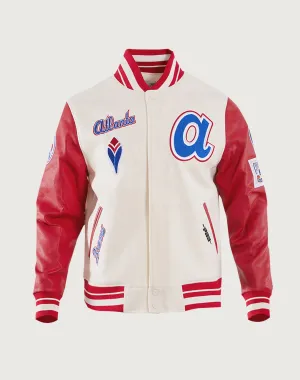Pro Standard Atlanta Braves Retro Classic Wool Varsity Jacket Seasonal wear Style statements