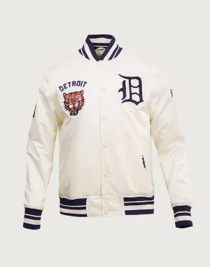 Pro Standard Detroit Tigers Retro Classic Rib Satin Jacket Fashion swaps Fashion rental