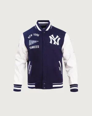 Pro Standard New York Yankees Retro Classic Rib Wool Varsity Jacket Formal wear selections Evening wear