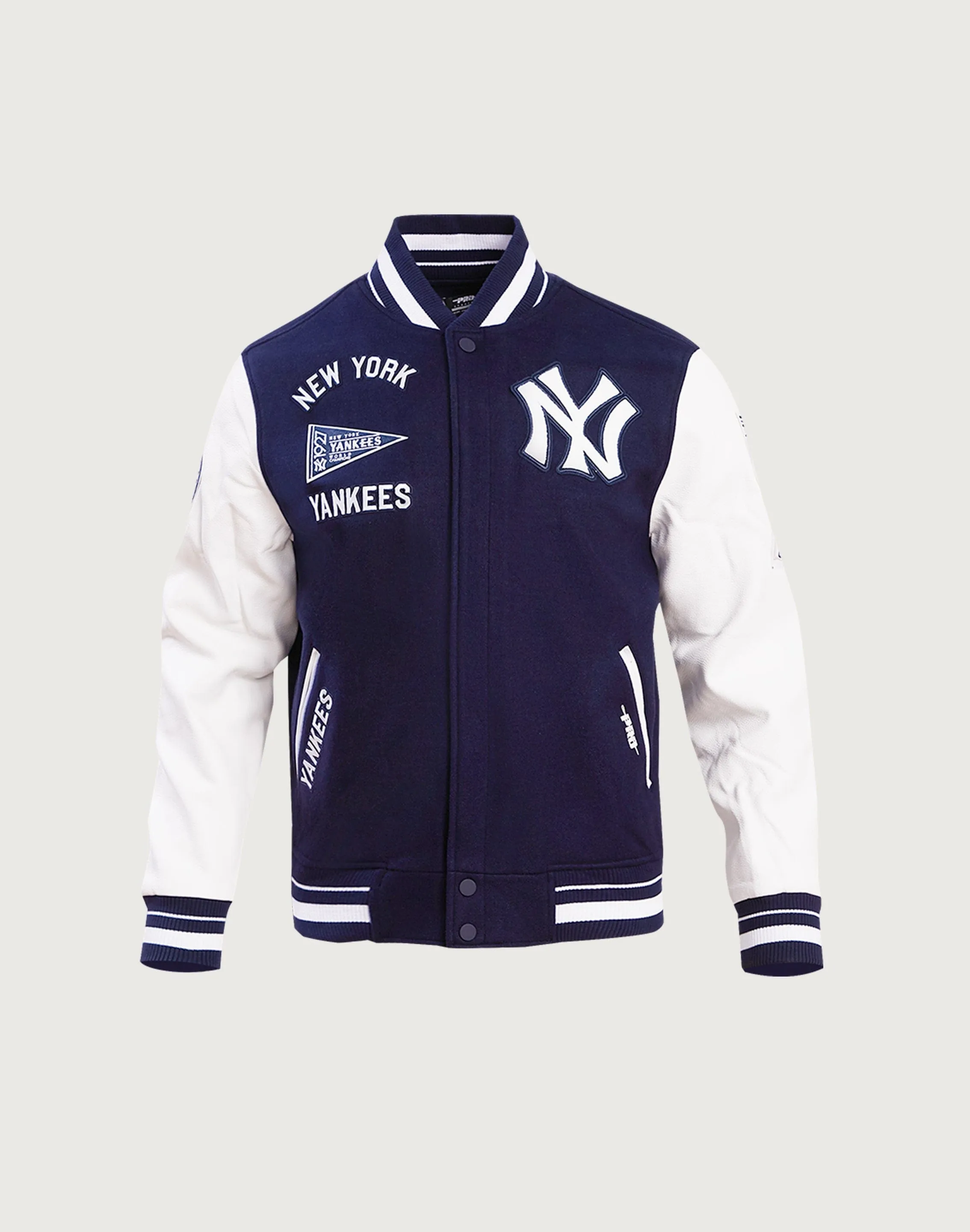 Pro Standard New York Yankees Retro Classic Rib Wool Varsity Jacket Formal wear selections Evening wear