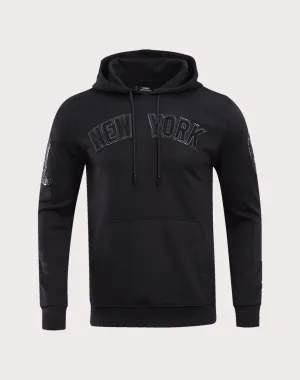 Pro Standard New York Yankees Triple Black Logo Hoodie Stylish products Fashion accessories