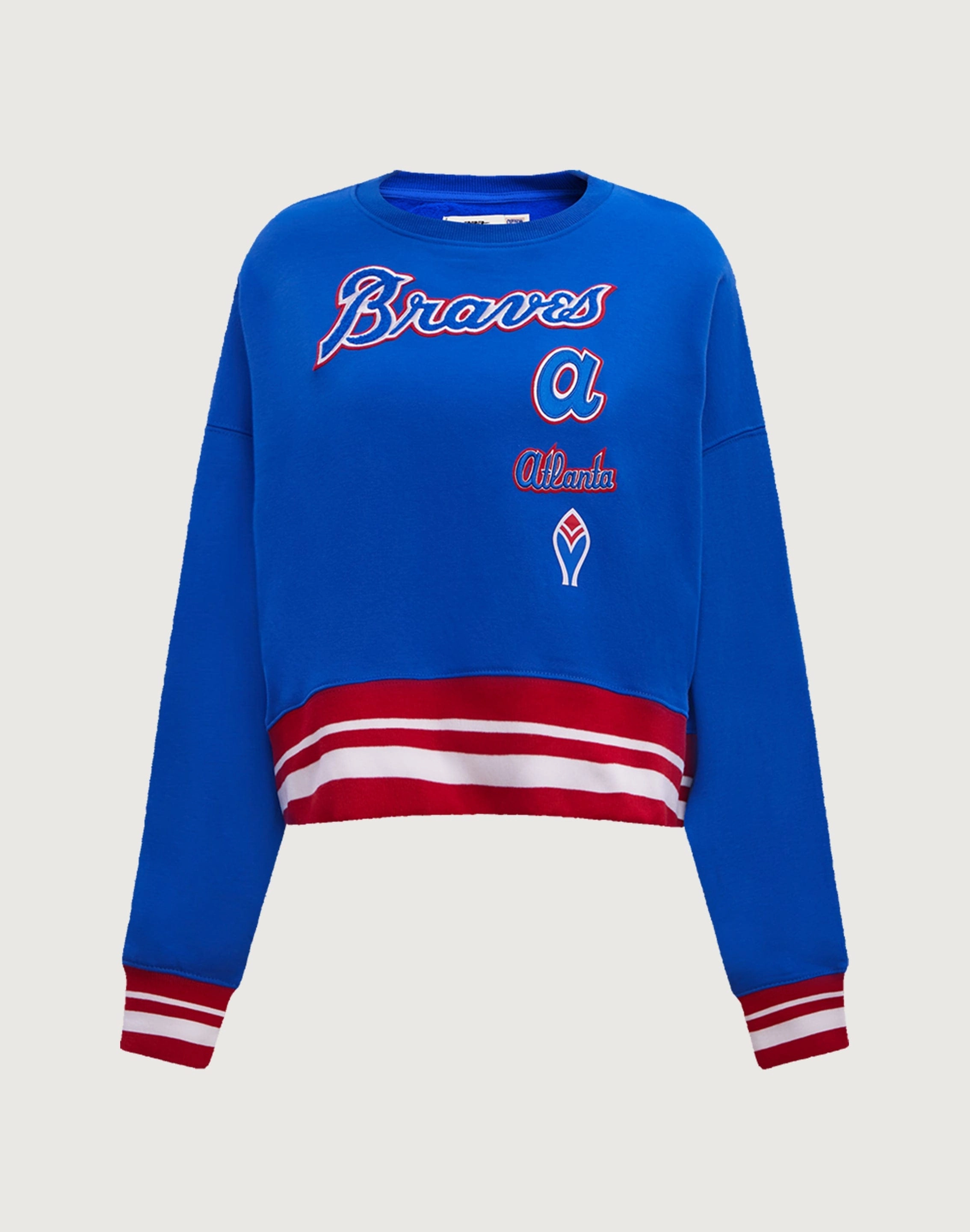Pro Standard Atlanta Braves Retro Classic Rib Crewneck Smart casual wear Smart casual wear
