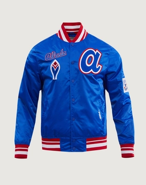 Pro Standard Atlanta Braves Retro Classic Rib Satin Jacket Military - inspired fashion Fashion collections