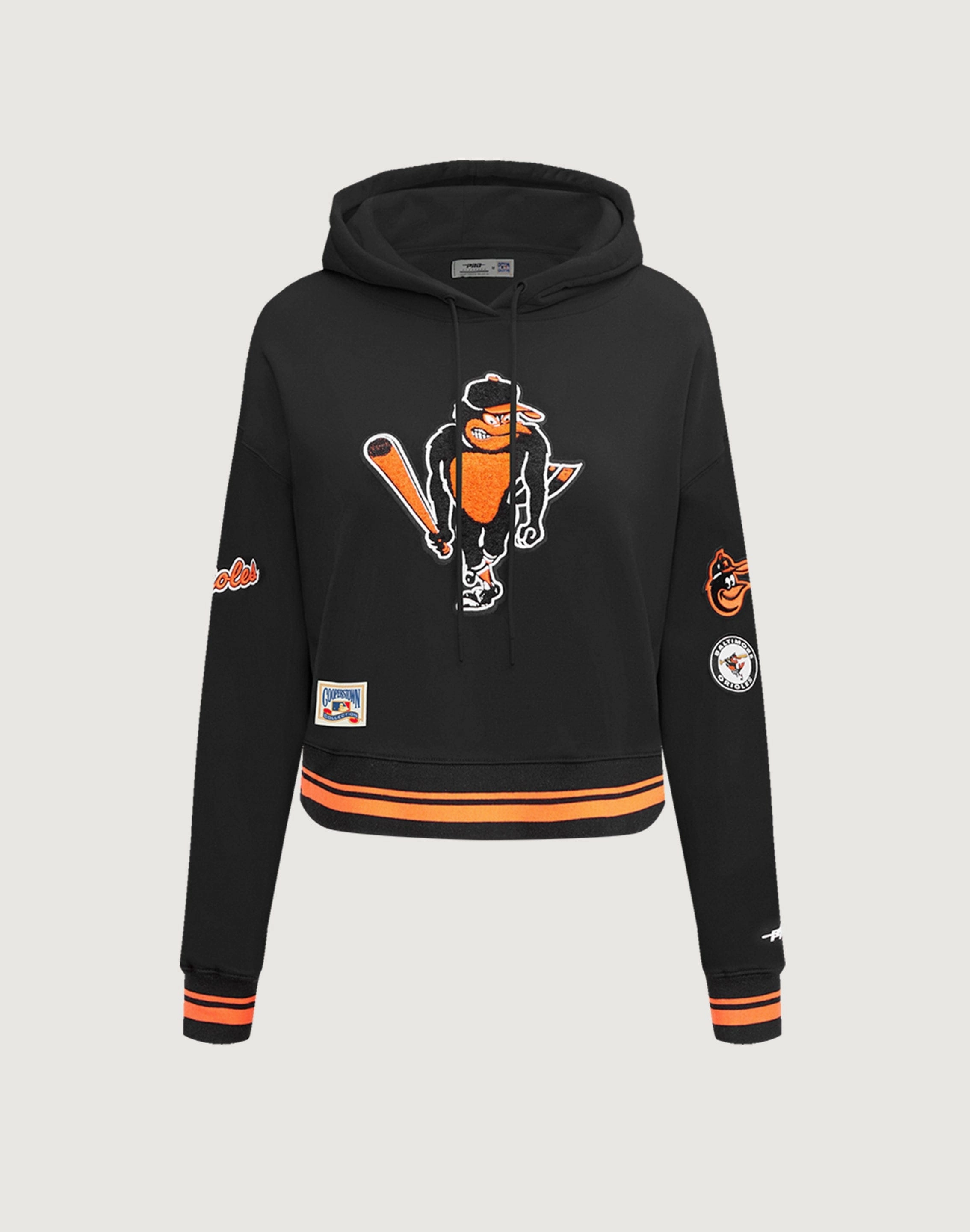 Pro Standard Baltimore Orioles Retro Classic Rib Cropped Hoodie Fashion storage (wardrobes, hangers, etc.) Fashion advice
