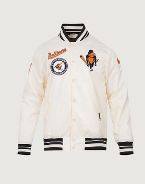 Pro Standard Baltimore Orioles Retro Classic Rib Satin Jacket Trendy gear Minimalist fashion