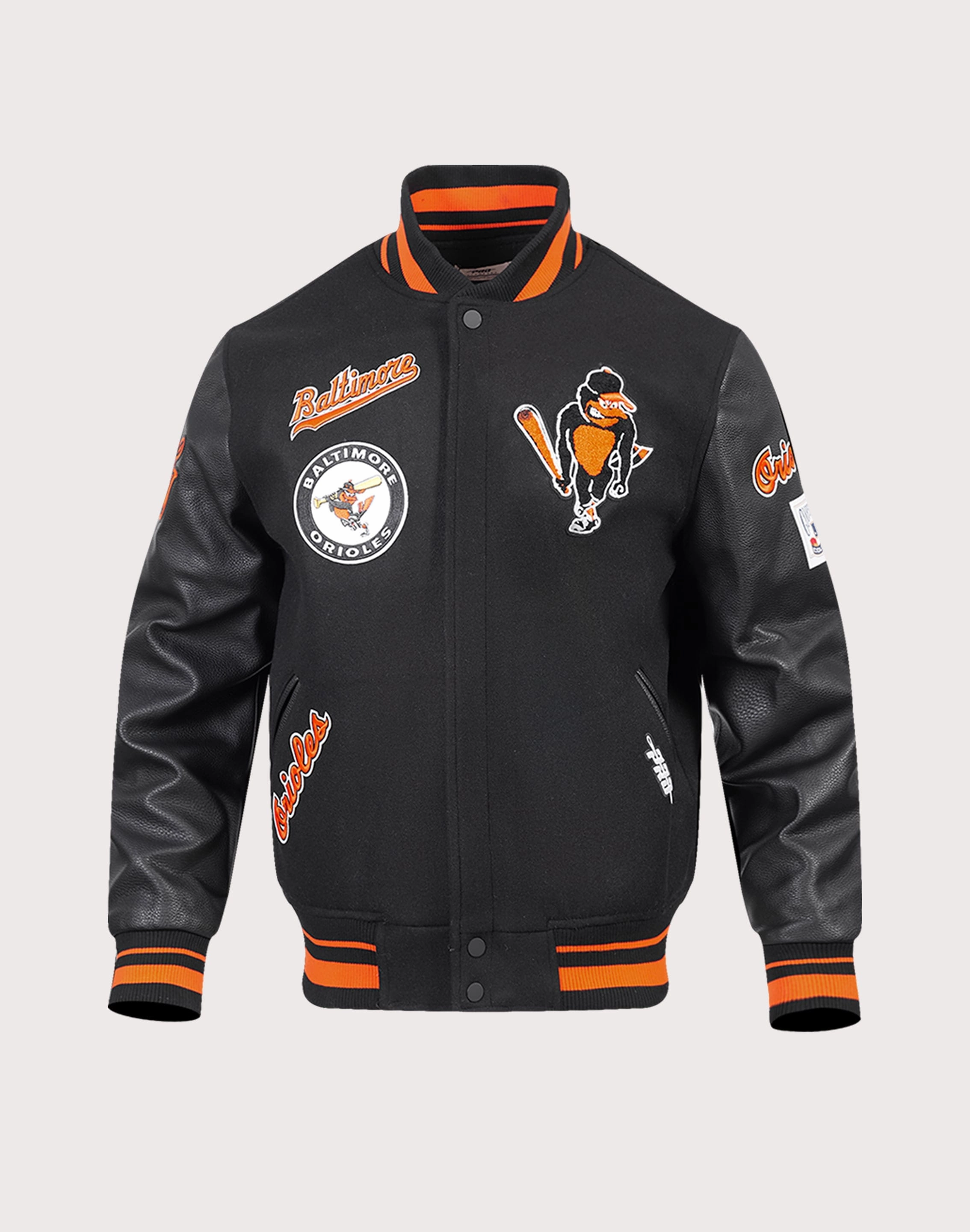 Pro Standard Baltimore Orioles Retro Classic Rib Wool Varsity Jacket Organic fashion products Embroidered fashion