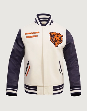 Pro Standard Chicago Bears Retro Classic Rib Wool Varsity Jacket Affordable fashion Embroidered fashion