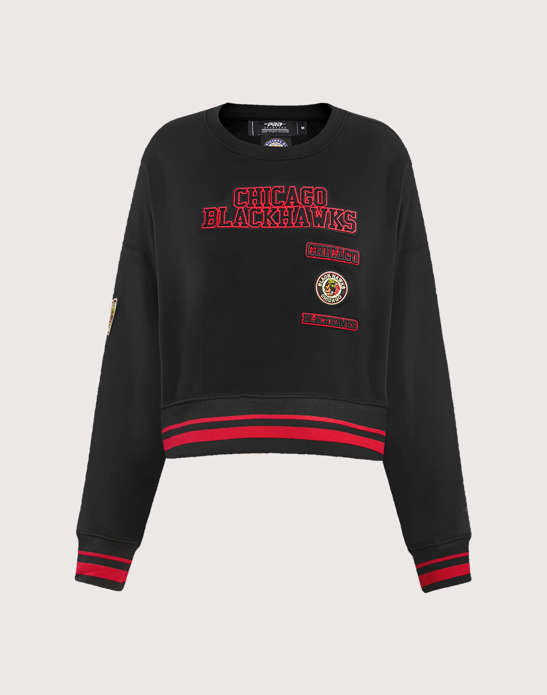 Pro Standard Chicago Blackhawks Retro Classic Rib Crewneck Beachwear items Fashion history