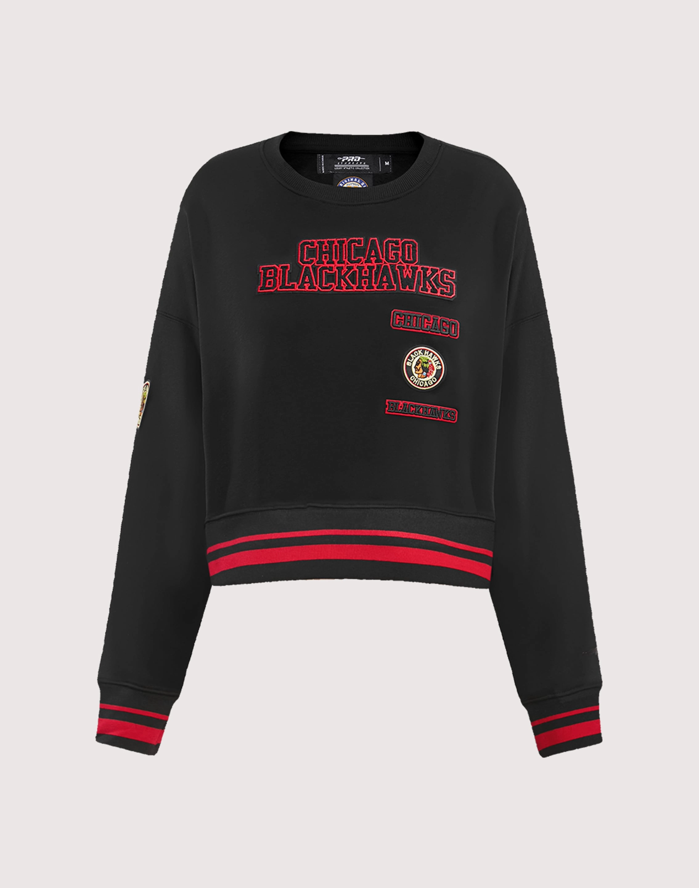 Pro Standard Chicago Blackhawks Retro Classic Rib Crewneck Trendy gear Comfortable apparel