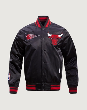 Pro Standard Chicago Bulls Retro Classic Rib Satin Jacket Fashion for all body types Fashion brands