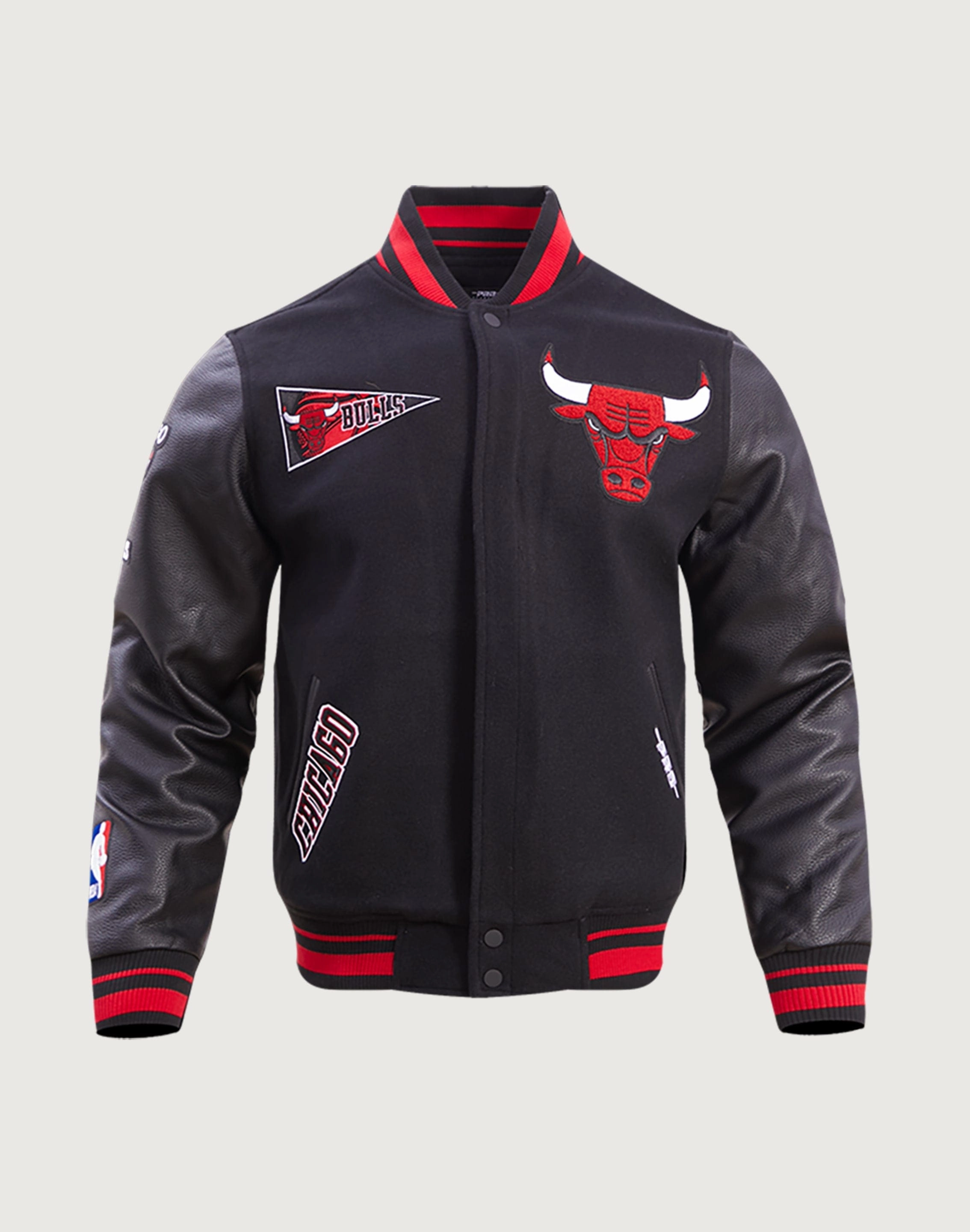 Pro Standard Chicago Bulls Retro Classic Rib Wool Varsity Jacket Fashion models Sustainable fashion practices
