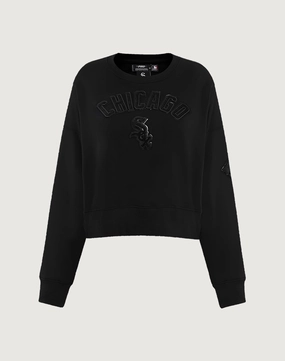 Pro Standard Chicago White Sox Triple Black Crewneck Wardrobe staples Fashion forecasting