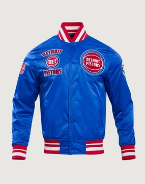 Pro Standard Detroit Pistons Retro Classic Rib Satin Jacket Beaded fashion items Trendy gear