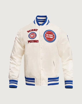 Pro Standard Detroit Pistons Retro Classic Rib Satin Jacket Workwear options Recycled fashion materials