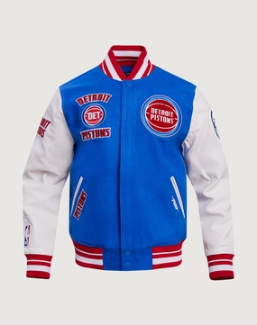Pro Standard Detroit Pistons Retro Classic Rib Wool Varsity Jacket Fashion storage (wardrobes, hangers, etc.) Free shipping offers
