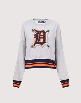 Pro Standard Detroit Tigers Mashup Rib Crewneck Evening wear Free shipping offers