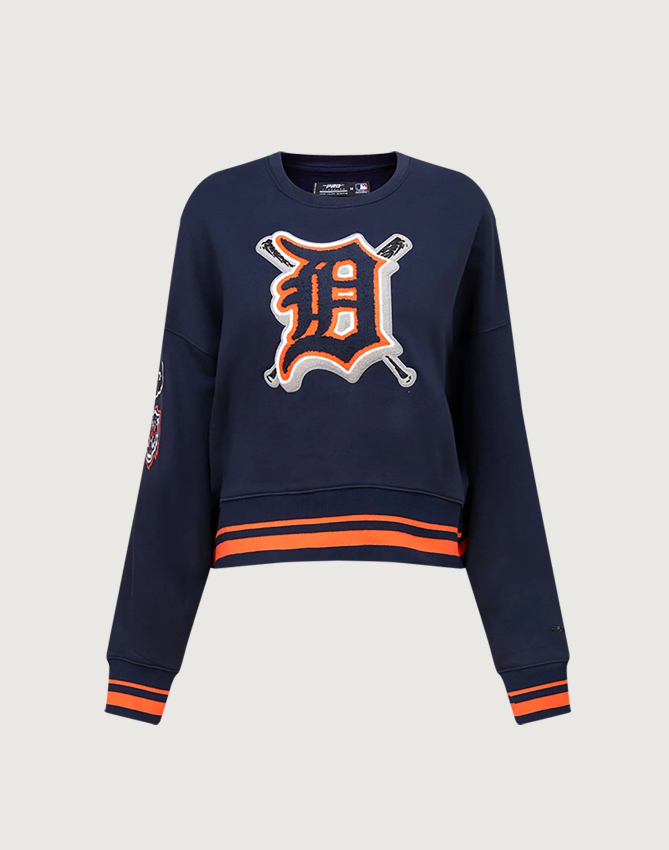 Pro Standard Detroit Tigers Mashup Rib Crewneck Lingerie and intimates Spandex - incorporated fashion