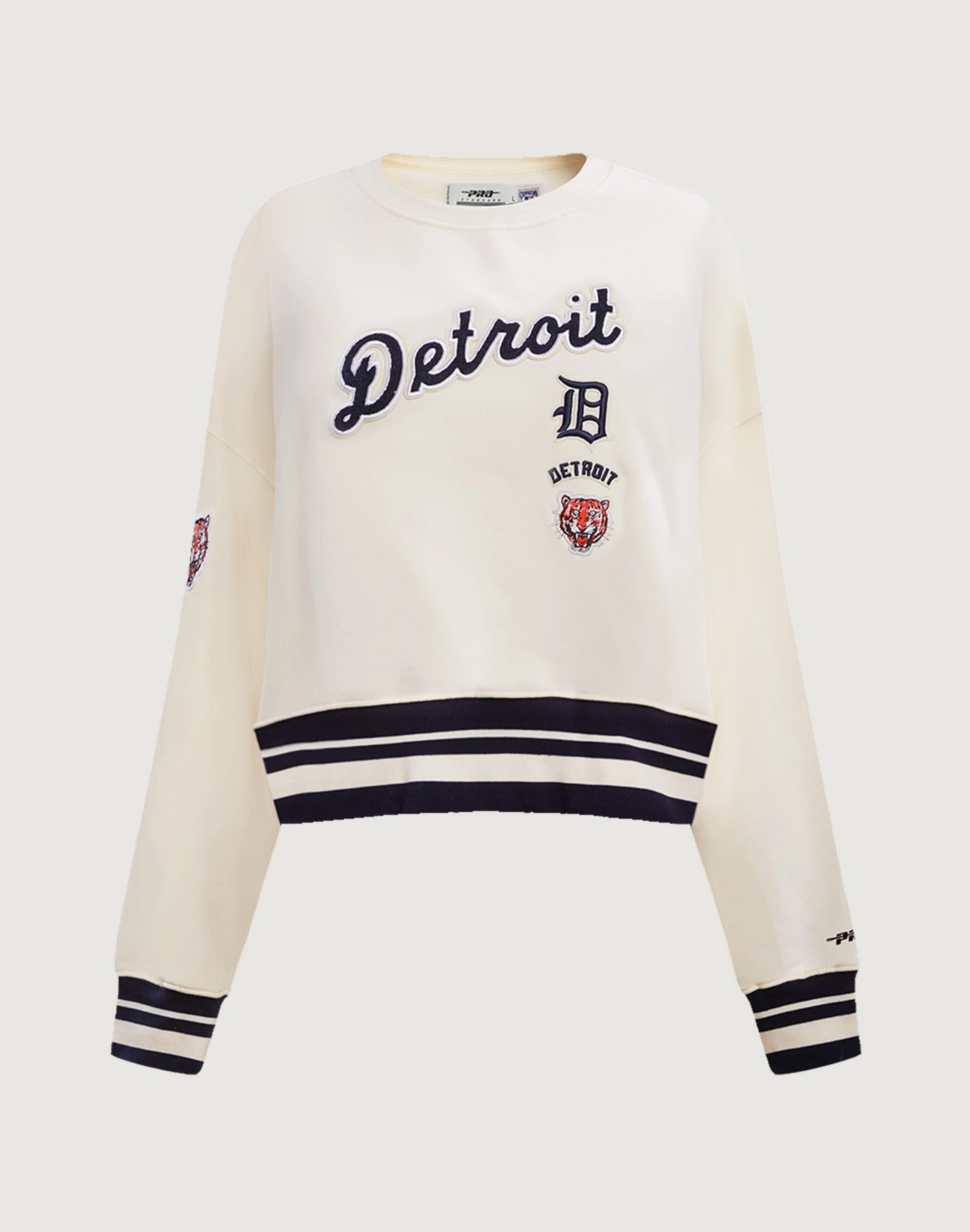 Pro Standard Detroit Tigers Retro Classic Rib Crewneck Evening wear Best - selling fashion