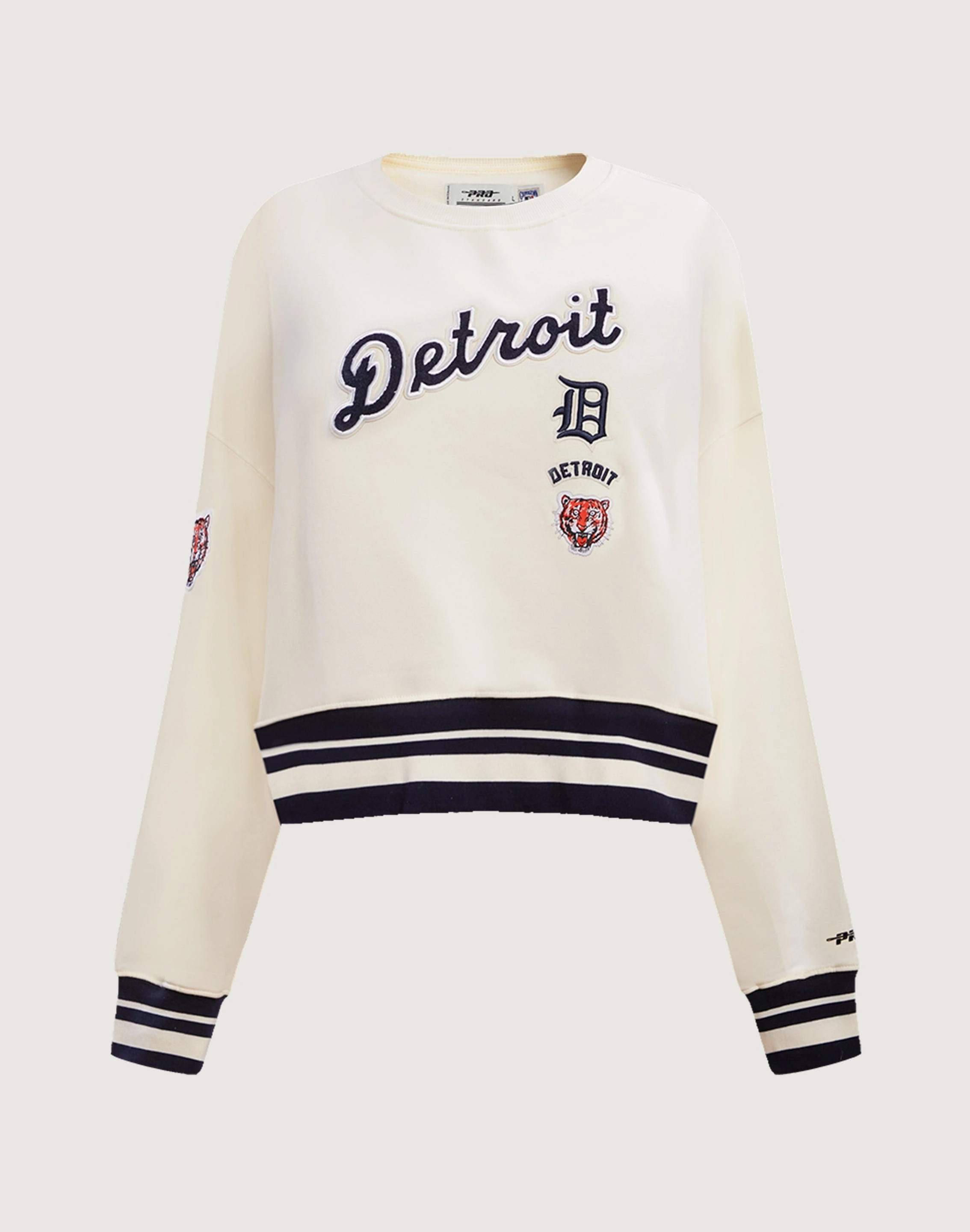 Sustainable fashion Pro Standard Detroit Tigers Retro Classic Rib Crewneck Wool - sourced fashion