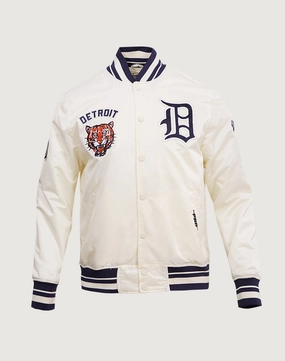 Pro Standard Detroit Tigers Retro Classic Rib Satin Jacket Fashion swaps Fashion rental