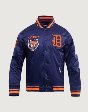 Pro Standard Detroit Tigers Retro Classic Rib Satin Jacket Nylon - included fashion Comfortable apparel