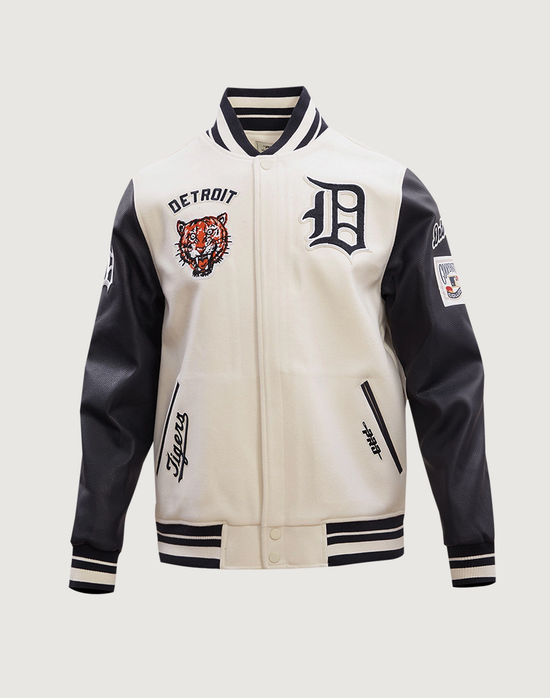Pro Standard Detroit Tigers Retro Classic Rib Wool Varsity Jacket Fashion photography Silk - fabric fashion