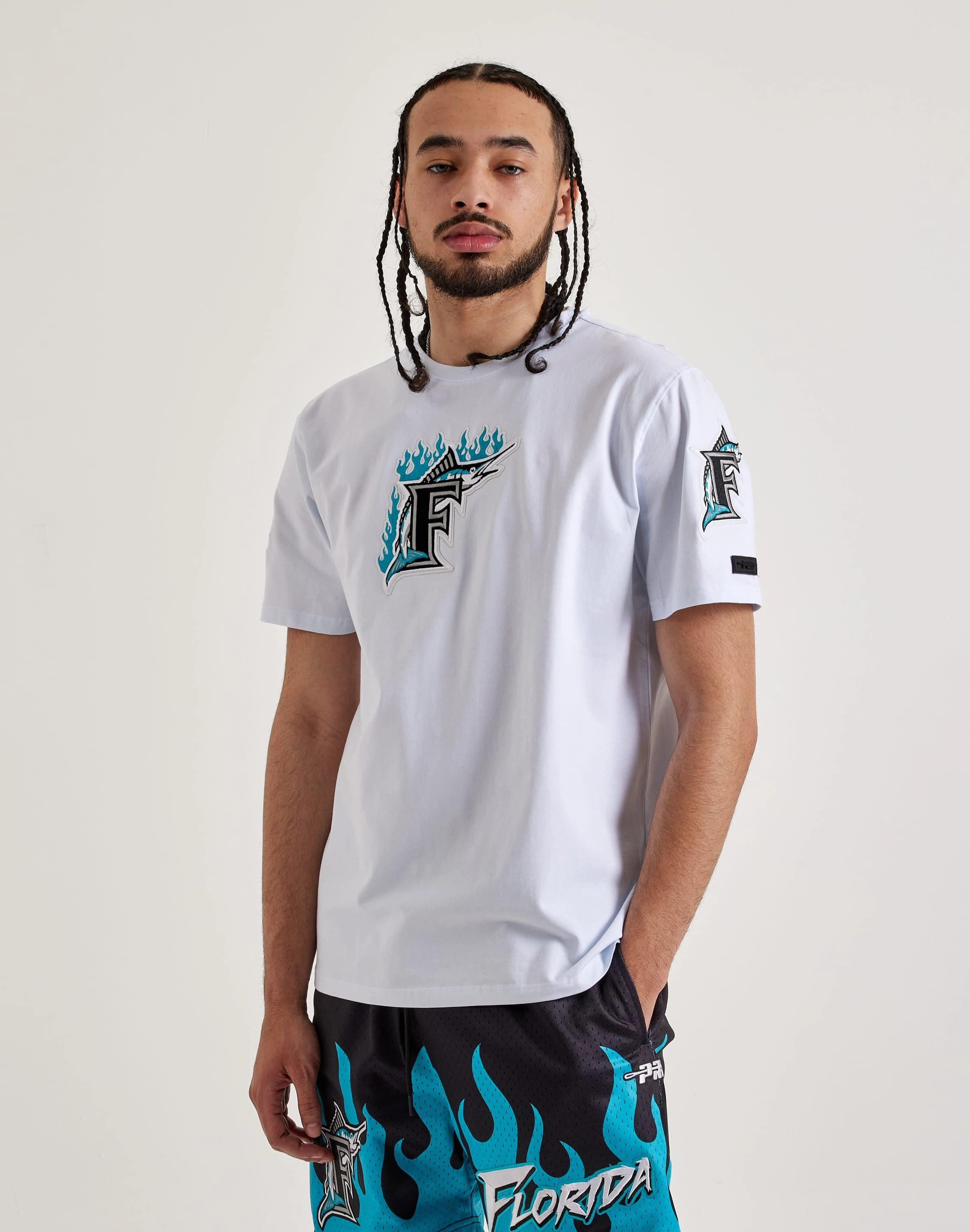 Pro Standard Florida Marlins Flame Tee Free shipping offers Fashion storage (wardrobes, hangers, etc.)