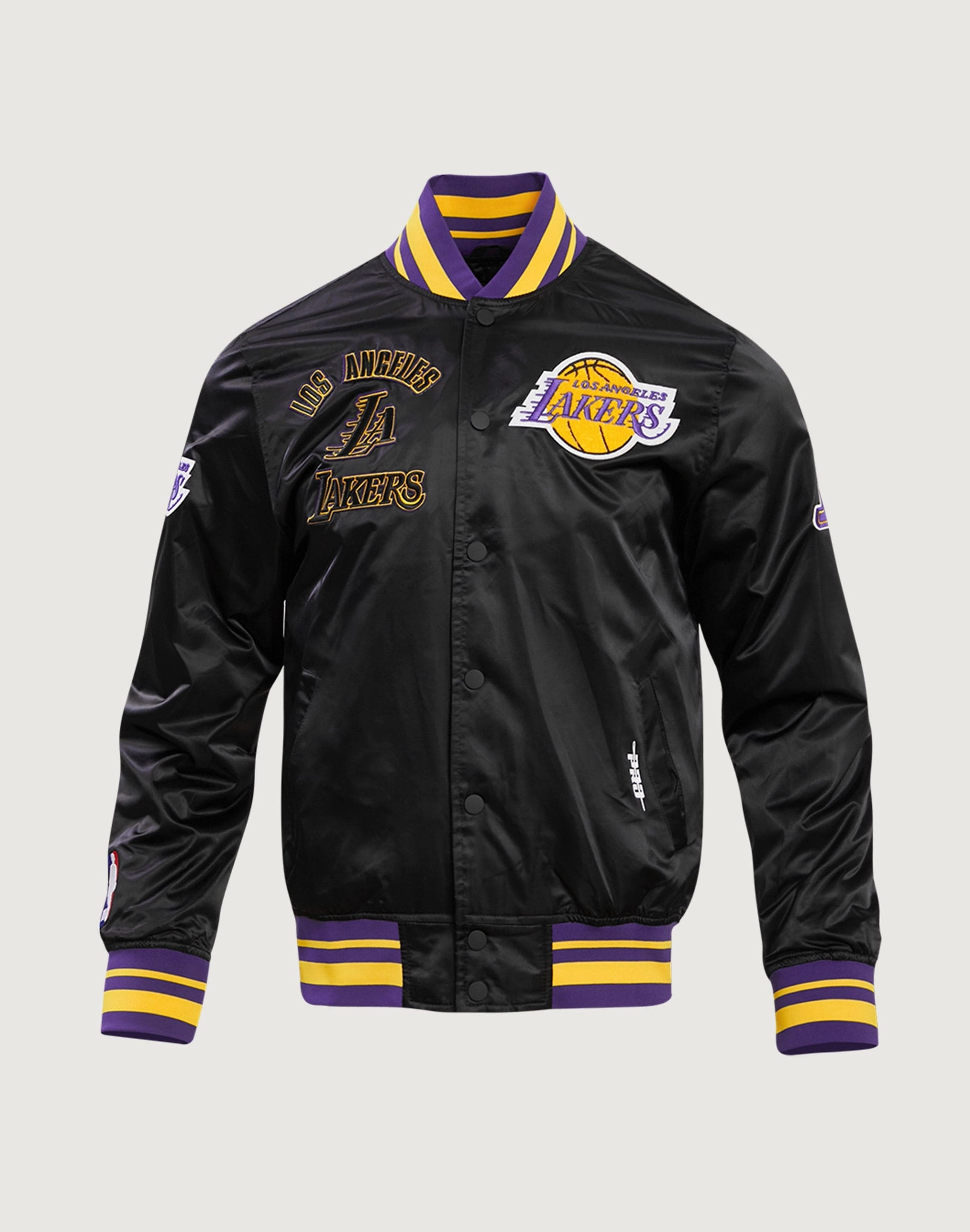 Pro Standard Los Angeles Lakers Retro Classic Rib Satin Jacket Luxury fashion items Clearance fashion