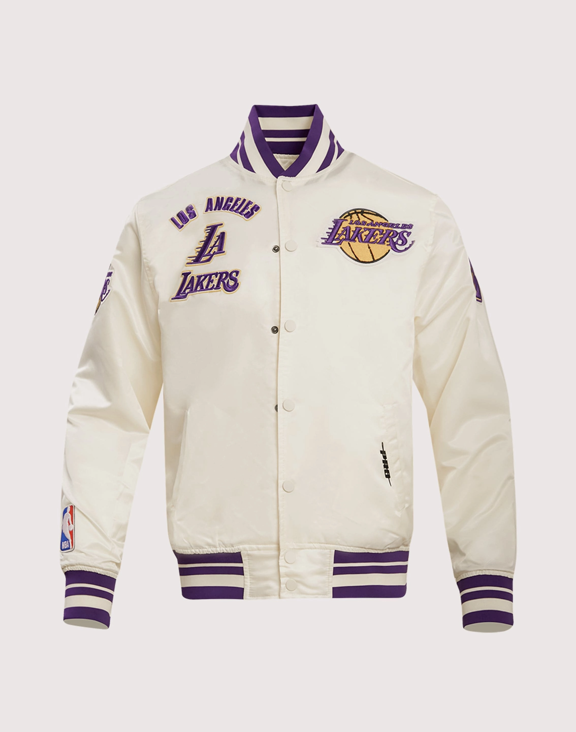 Pro Standard Los Angeles Lakers Retro Classic Rib Satin Jacket Preppy style items Fashion trends