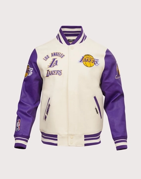 Pro Standard Los Angeles Lakers Retro Classic Rib Wool Varsity Jacket Minimalist fashion Fashion trends