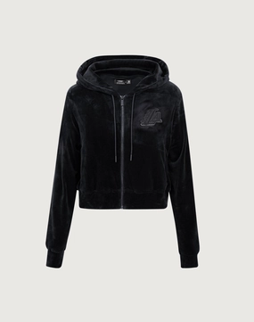 Pro Standard Los Angeles Lakers Triple Black Velour Zip Hoodie Fashion lookbook Wardrobe staples