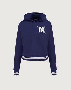 Pro Standard New York Yankees Mashup Rib Cropped Hoodie Preppy style items Fashion inspiration